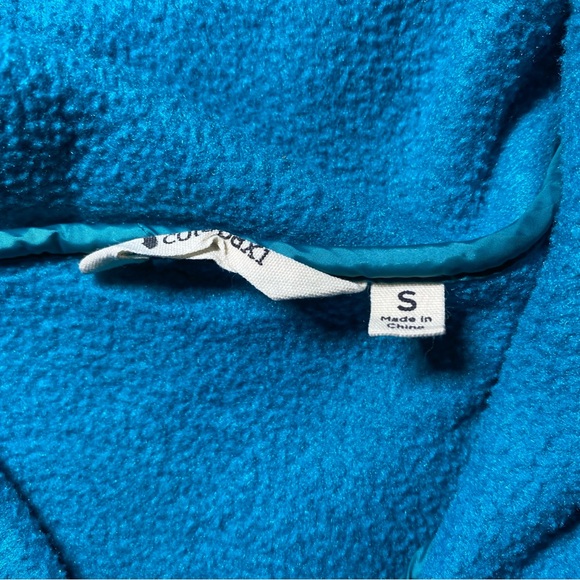 Cotopaxi Teca Fleece Pullover Mens Small Blue Textured 1/4 T Snap Sweater - Picture 3 of 6